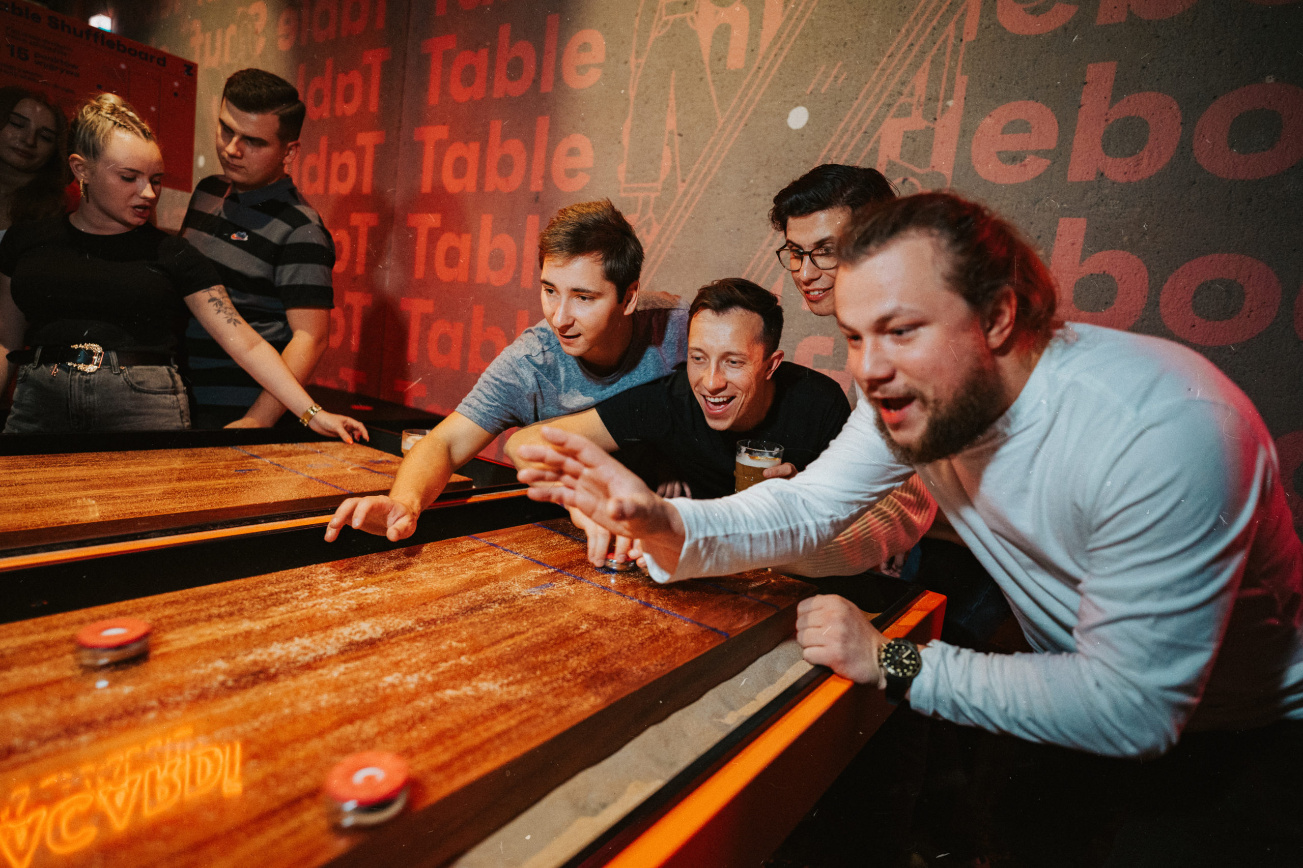 Table shuffleboard Zagrywki Warszawa